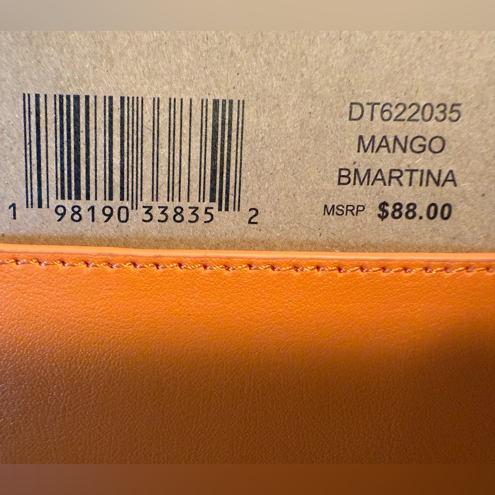 Steve Madden NWT Amazing & Fun Orange Mango Small Crossbody Satchel Bag (P159) - Picture 8 of 8